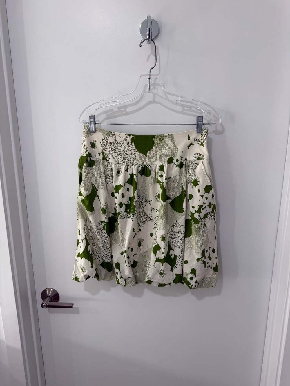 Trina Turk Los Angeles Floral Print Bubble Mini Skirt Size 6